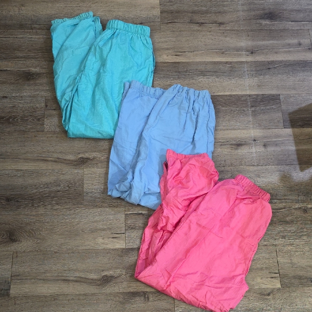 Set Of 3 Vintage Casual Isle Windbreaker Joggers